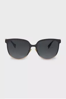 Black and gold wayfarer sunglasses