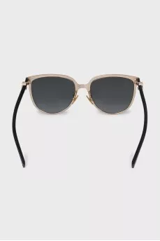 Black and gold wayfarer sunglasses