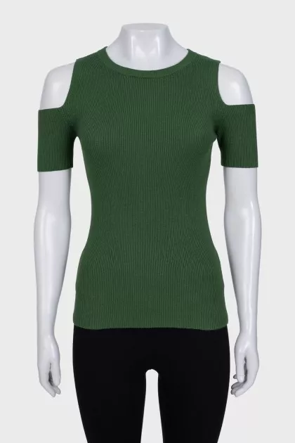 Green T-shirt with decoration