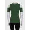 Green T-shirt with decoration