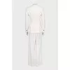 White fitted suit