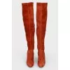 High Brown suede boots