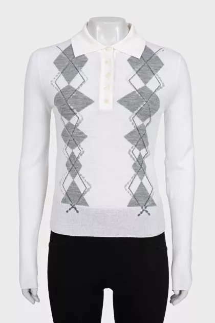 Wool jumper with tag