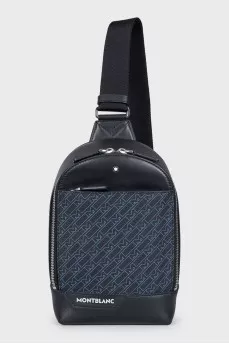 Men's black bag with logo