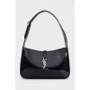 Black leather bag LE 5 À 7