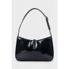 Black leather bag LE 5 À 7