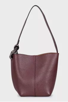 Red leather bag