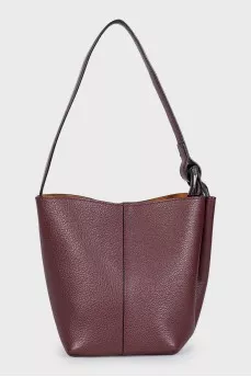 Red leather bag
