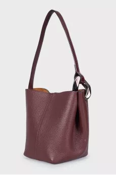 Red leather bag