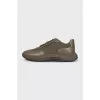 Men's green sneakers