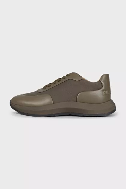 Men's green sneakers