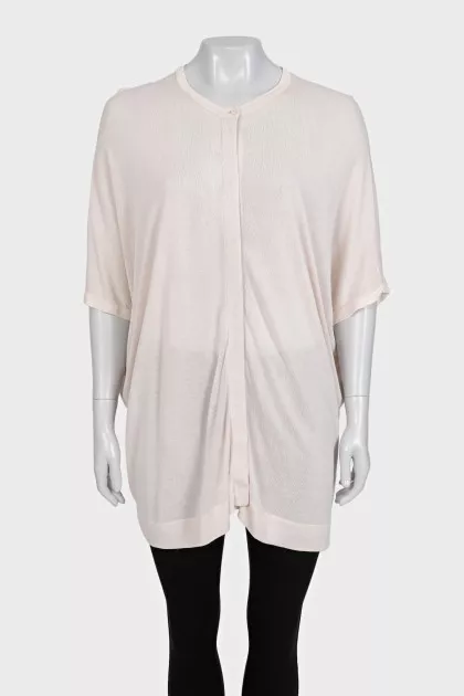Beige oversized T-shirt