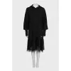 Black dress with tulle and lace