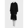 Black dress with tulle and lace