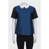 Mixed color T-shirt with crystals