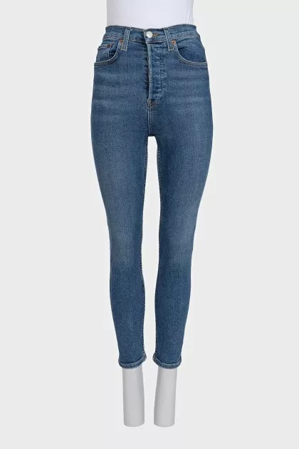 Slim fit button-down jeans