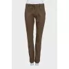 Dark green trousers