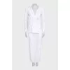 White suit with a hoodie