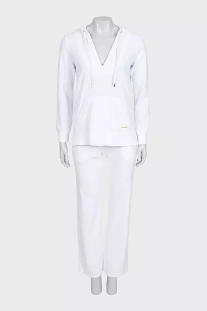 White suit with a hoodie