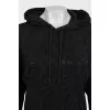 Черное худи со стразами by Mugler x H&M