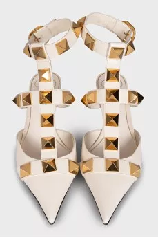 Кожаные босоножки Roman Stud