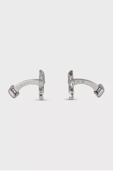 Men's silver cufflinks