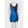 Blue sleeveless mini dress