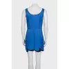 Blue sleeveless mini dress
