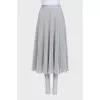 Semi-transparent pleated skirt
