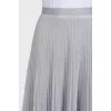 Semi-transparent pleated skirt