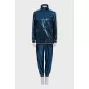Shiny blue suit with trousers