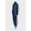 Shiny blue suit with trousers