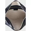 Men's canvas bag with signature print