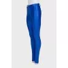 Slim-fit blue trousers
