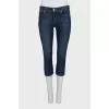 Blue cropped jeans