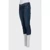 Blue cropped jeans