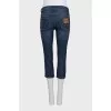 Blue cropped jeans