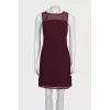 Burgundy dress