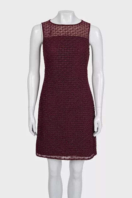 Burgundy dress