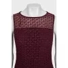 Burgundy dress