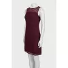 Burgundy dress