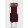 Burgundy dress