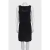 Silk black sleeveless dress