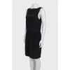 Silk black sleeveless dress
