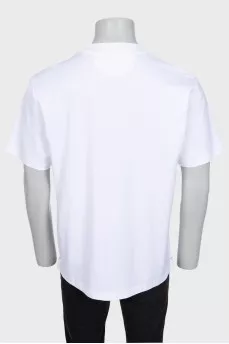 Мужская футболка oversize кроя с биркой 
