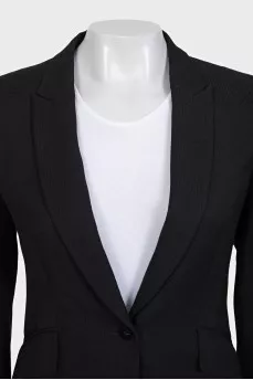 Black single-breasted jacket