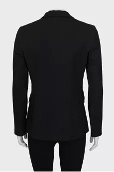 Black single-breasted jacket