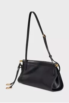 Le Click East West Leather bag