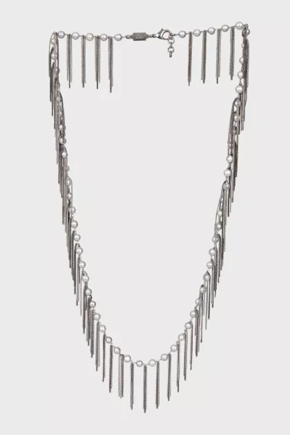 Chunky silver necklace