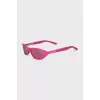 Narrow pink sunglasses